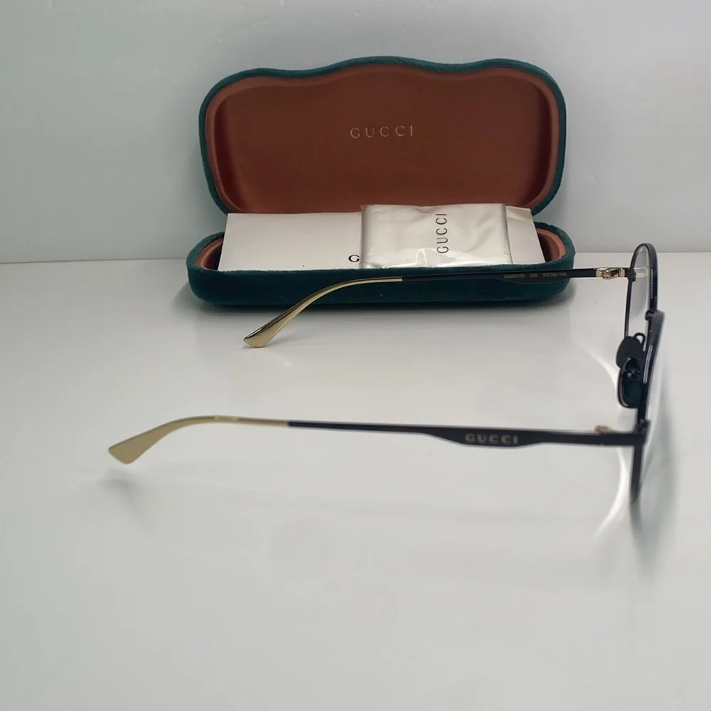 New Authentic Gucci™ GG0337O 002 51 - Black Eyeglasses